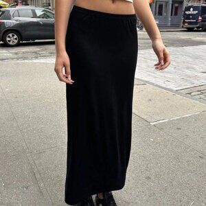 Brandy Melville Black Long Skirt One Size